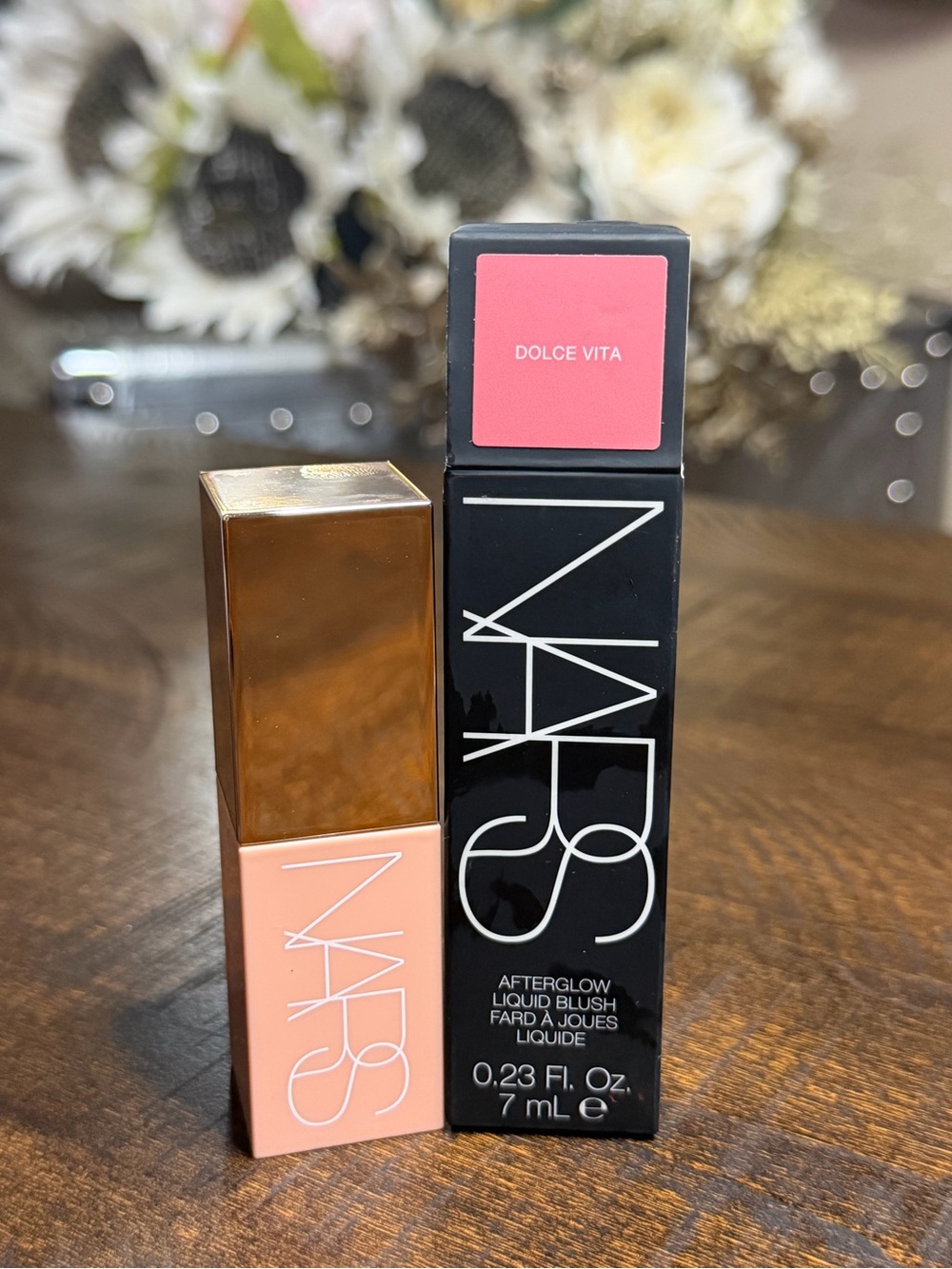 NARS Afterglow Liquid Blush — Dolce Vita Coral NEW Full size